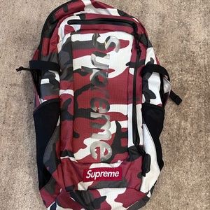 Supreme camouflage backpack